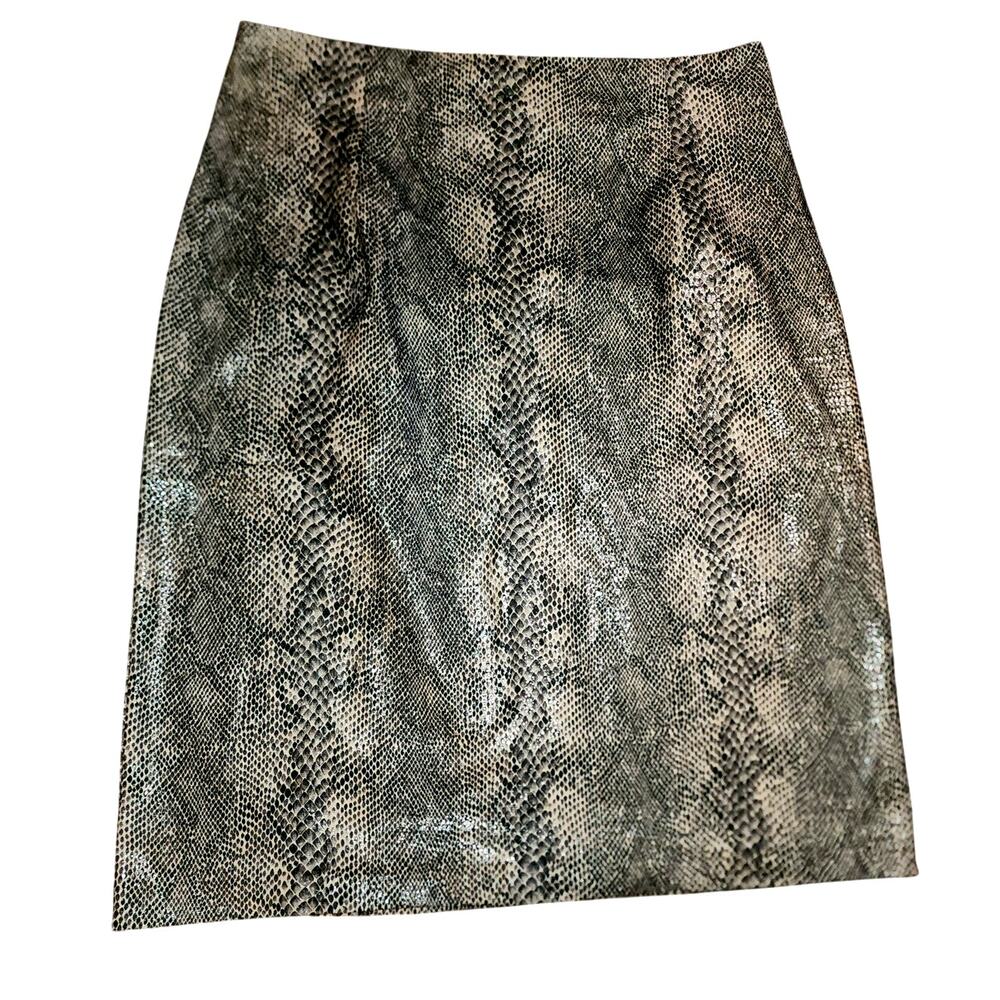 New York City Design Knee Length Animal Snake Print Pencil Skirt 10
